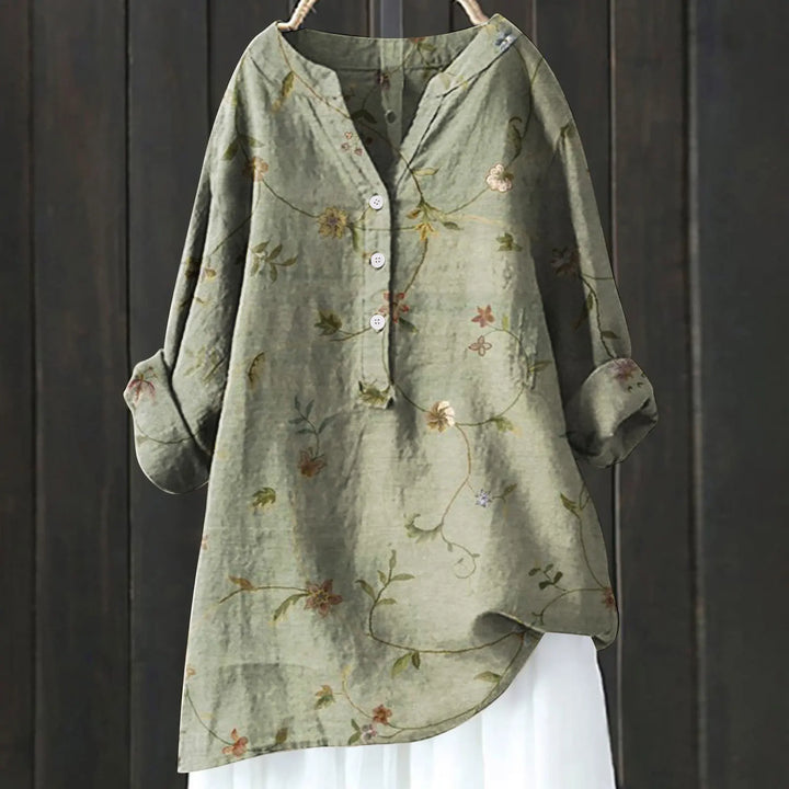 Bluse mit Blumendruck