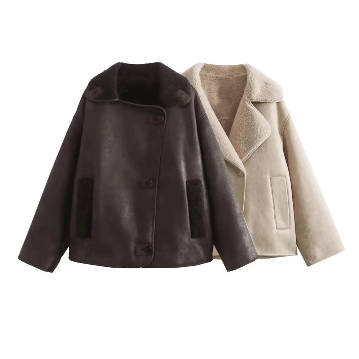 Drune | Luxuriöse Jacke Im Warmen Stil für Damen
