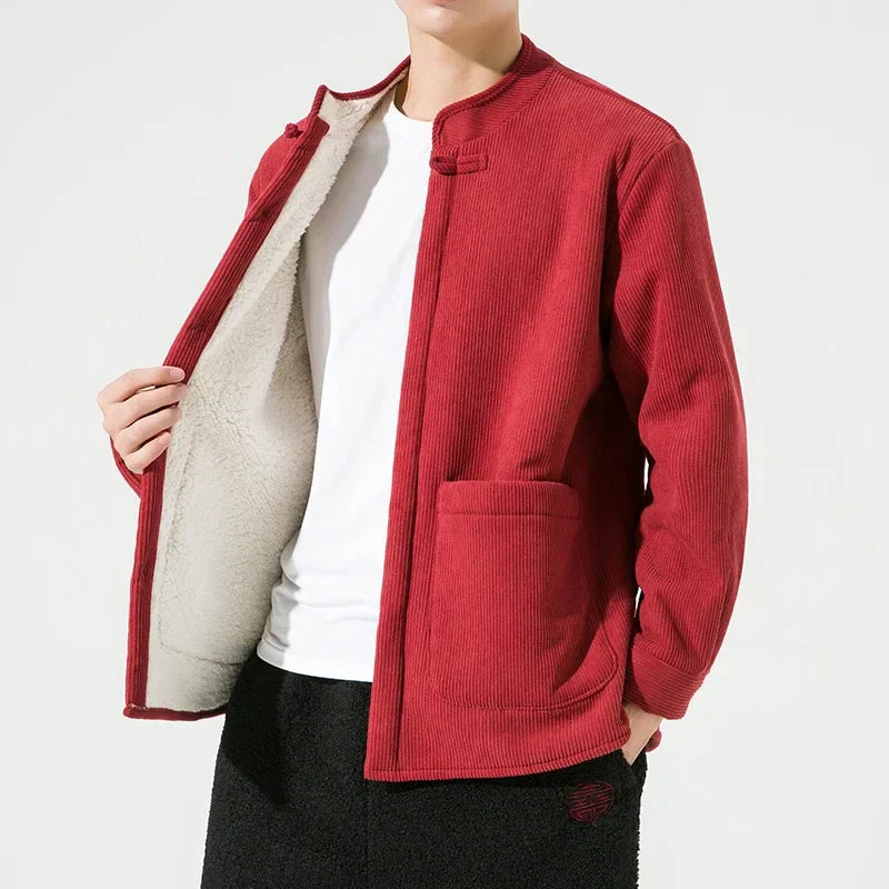 Drune | Leichtes Cordjacke für Herren mit großen Taschen