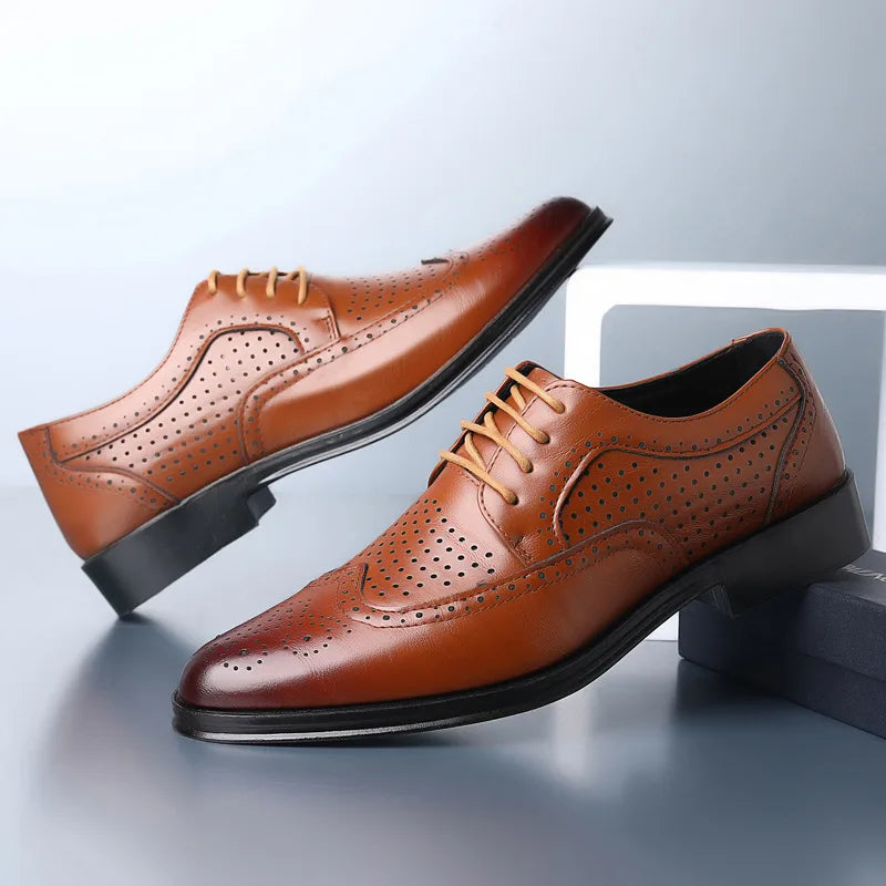 Drune | Bequeme Oxford Herren Business Anzug Schuhe