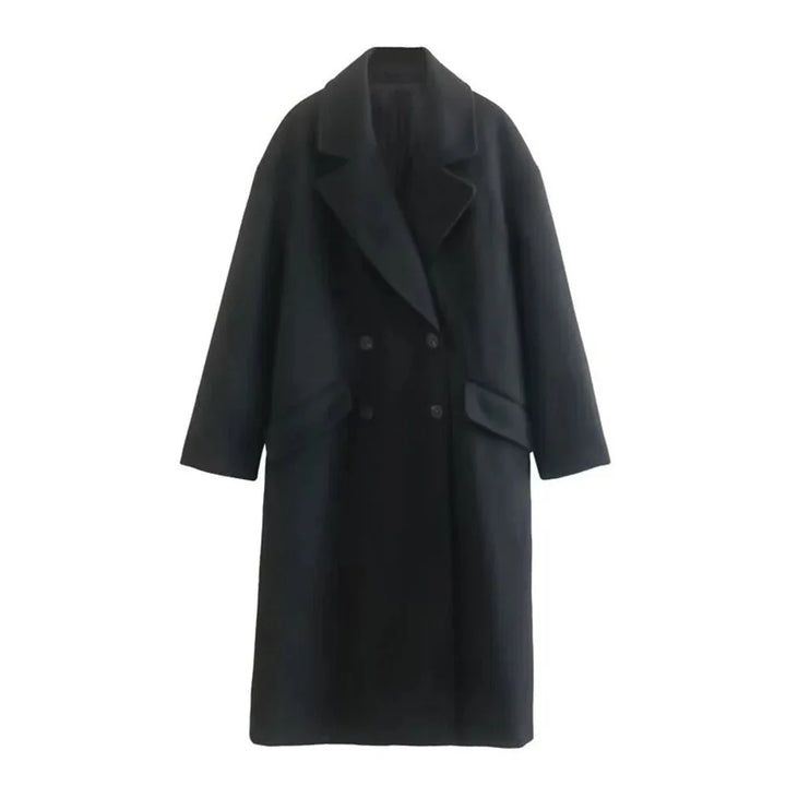 Drune | Gebrüstete Übergroße Wolljacke - Zeitloser Stil - Warm und Schick