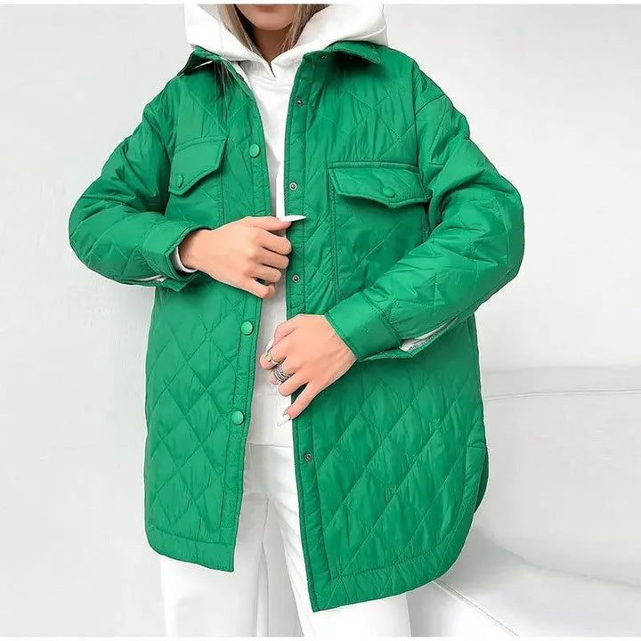 Drune | Wattierte Jacke - Elegant - Knopfverschluss, Geräumige Taschen - Ideal für den Herbst