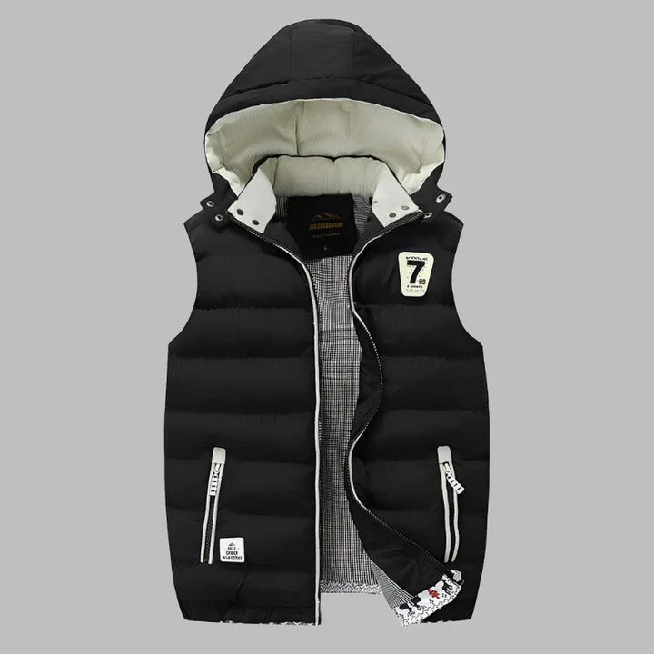 Drune | Gepolsterte Zwischenjacke Als Weste Mit Kapuze Für Herren