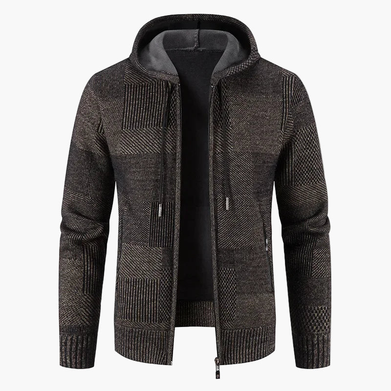 Drune | Strickjacke mit Kapuze - Modische Winterjacke für Alltag und Freizeit