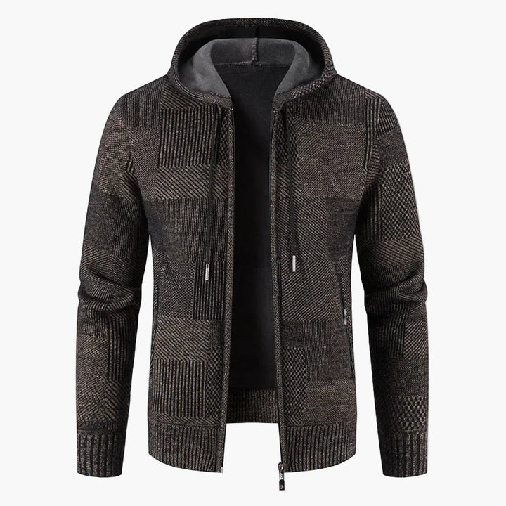 Drune | Strickjacke mit Kapuze - Modische Winterjacke für Alltag und Freizeit