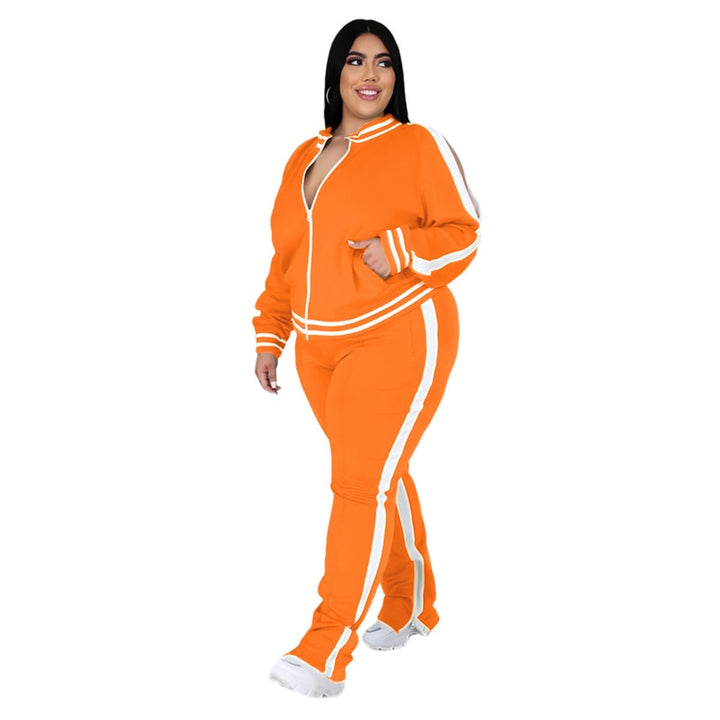 Drune Kuscheliges Komplett-Outfit: Plus-Size Sweatshirt und Jogginghose im Set