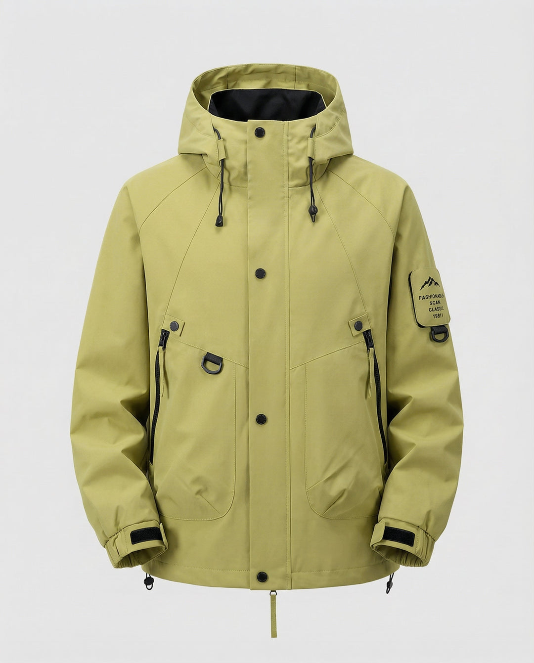 Drune Kapuzen-Windbreaker Jacke
