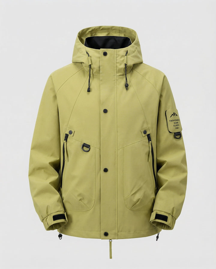 Drune Kapuzen-Windbreaker Jacke