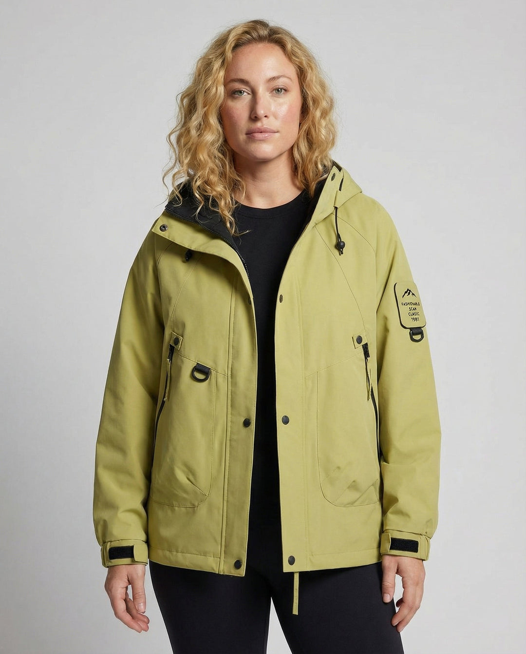 Drune Kapuzen-Windbreaker Jacke