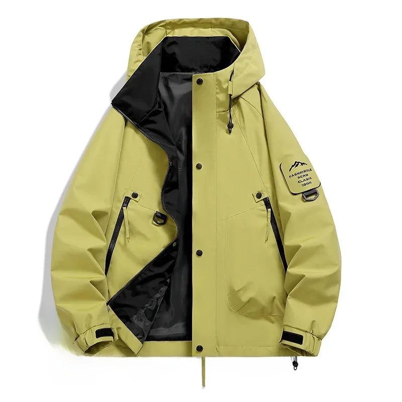 Drune Kapuzen-Windbreaker Jacke