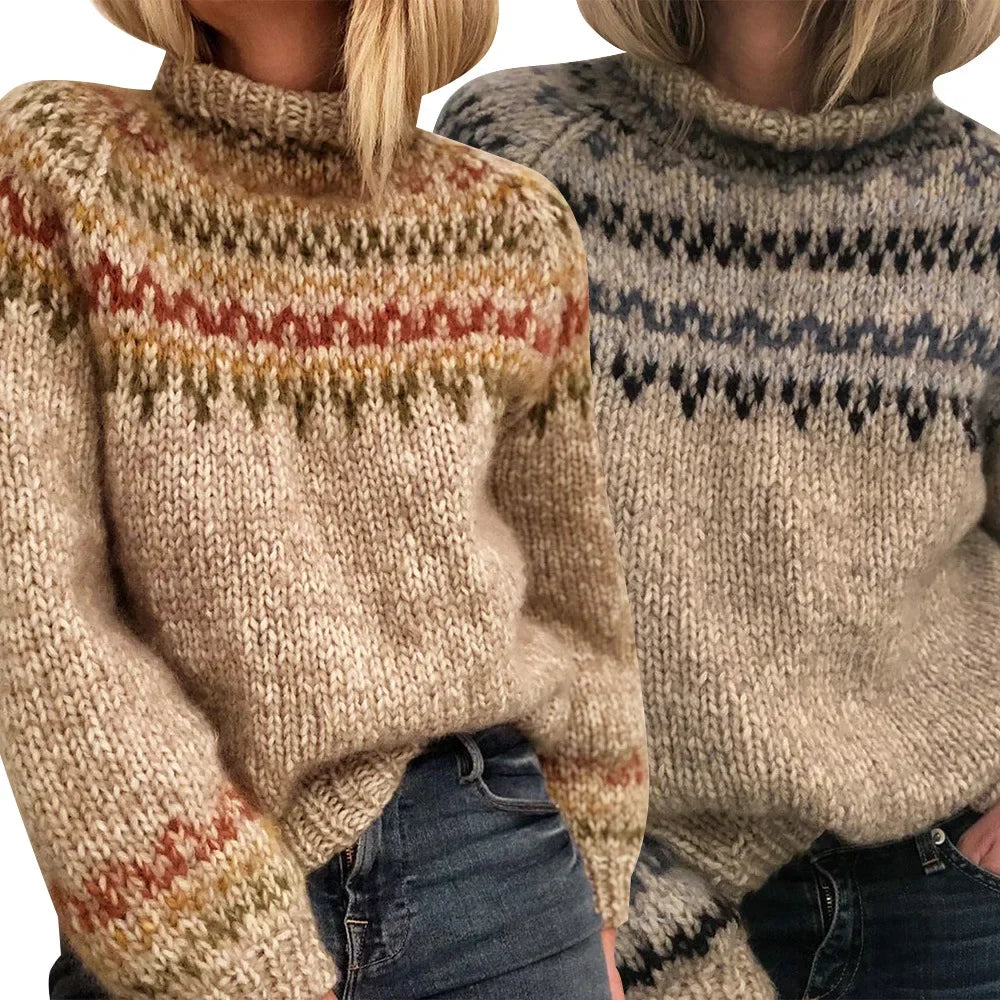 Drune | Rollkragenpullover warm gestrickt