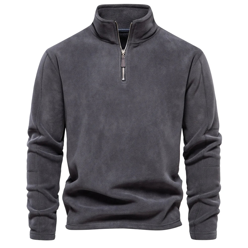 Drune | Weiches Fleece Sweatshirt mit Reißverschluss Warm und Komfortabel Ideal Für Kaltes Wetter
