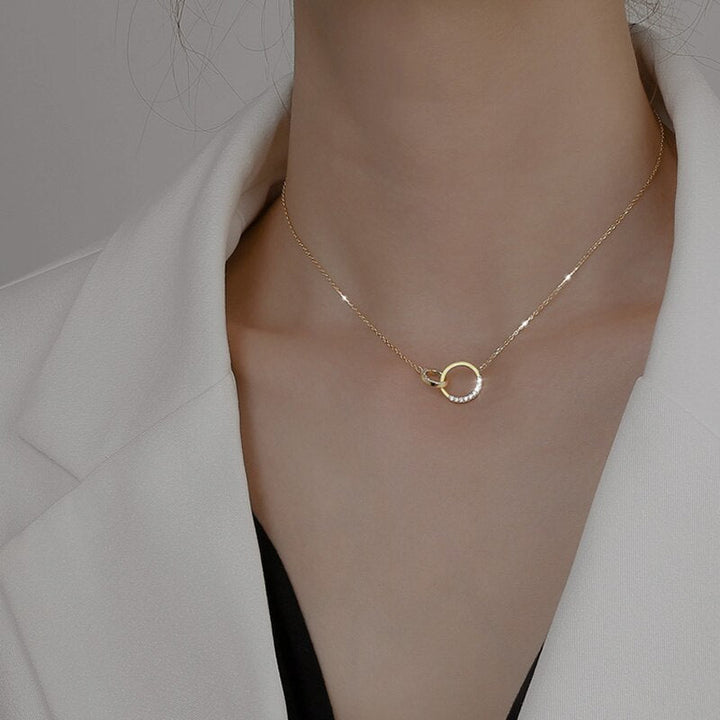 Drune Schillernde Silber-Schönheit | Damen Eleganter Zirkonia-Anhänger aus 925er Sterling Silber