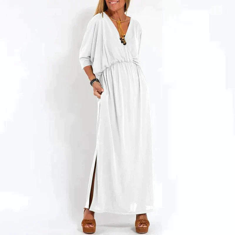 Drune | Elegantes Boho-Maxikleid mit Taillenband