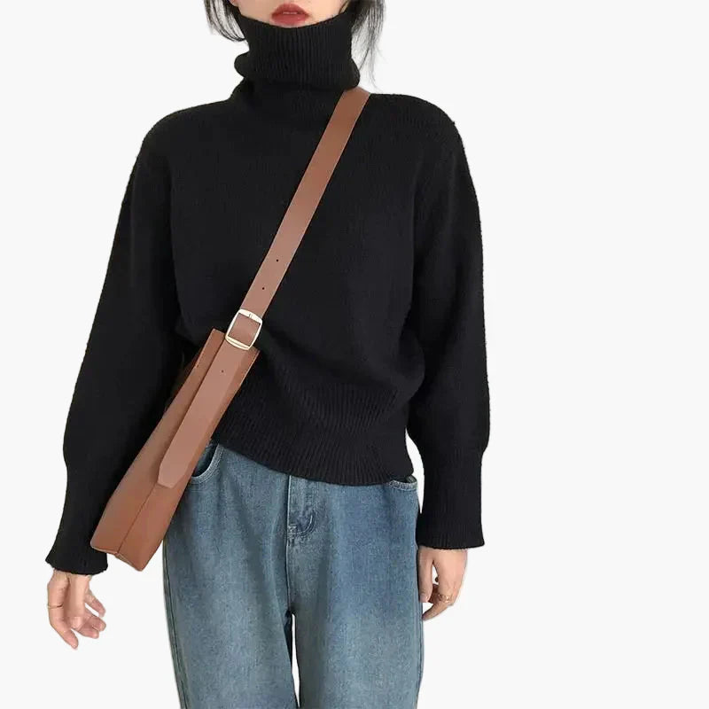 Drune | Turtleneck Pullover - Modischer Herbst Winter Strickpullover für Alltag & Freizeit