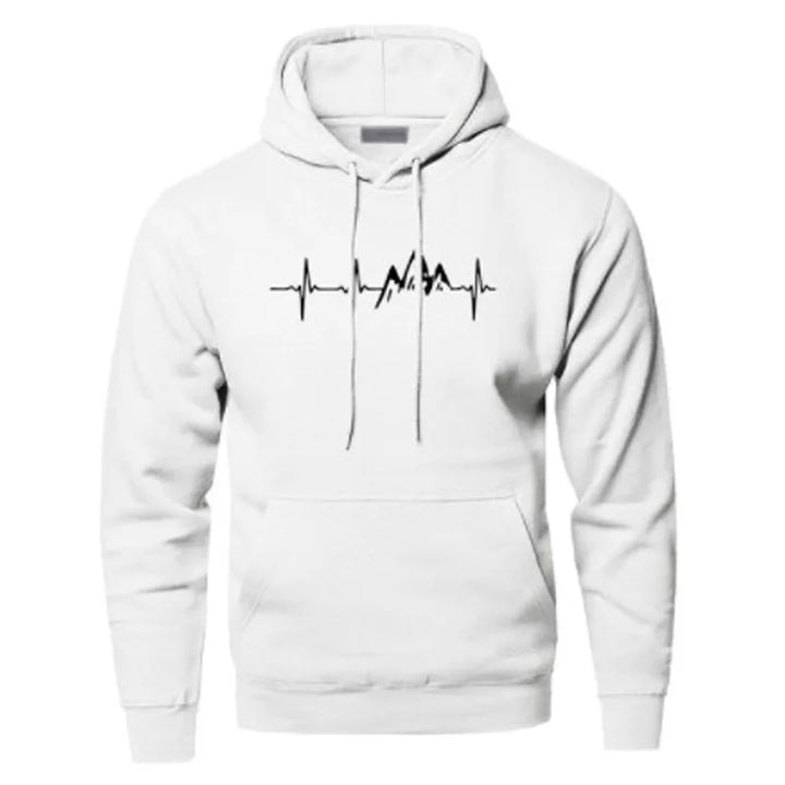 Drune | Hoodie mit Puls-motiv Baumwolle und Polyester Trendy und Komfortabel