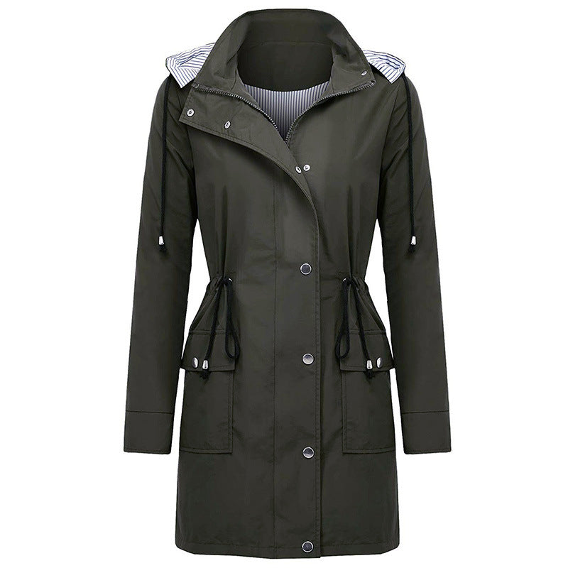 Drune Wonder Hooded Waterproof Long Coat