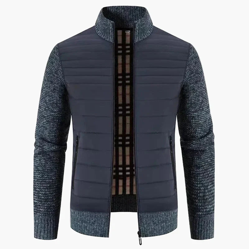 Drune | Strickjacke im koreanischen Stil - Modische Slim Fit Übergangsjacke für Freizeit & Alltag