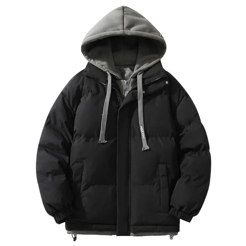 Drune | Winter Daunenjacke mit Kapuze - Modischer Streetwear-Puffer für Alltag & Outdoor