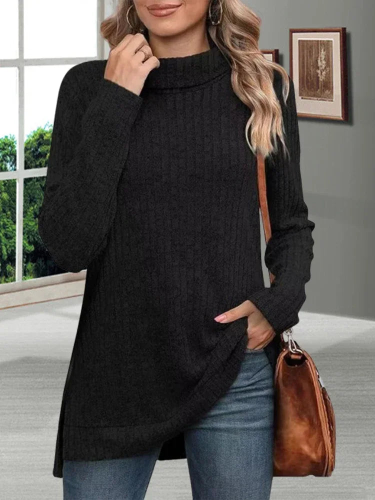 Drune | Warmer gestreifter Rollkragenpullover