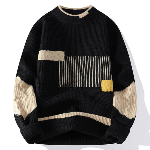 Drune | Moderne Strickpullover mit Grafischem Muster Weich und Bequem Trendiges Design