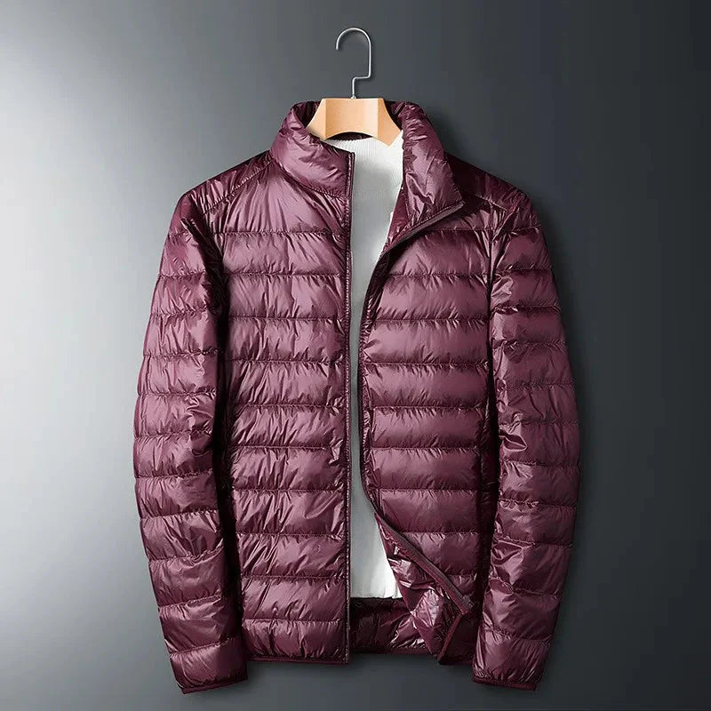 Drune | Herren Winter Steppjacke mit hohem Kragen und Reißverschluss Design