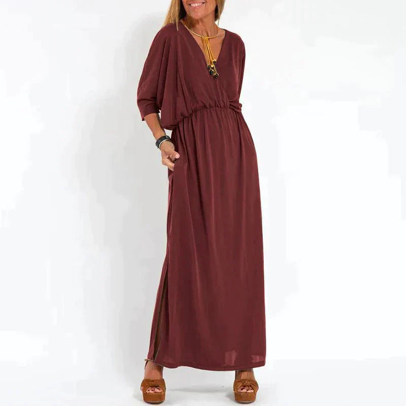 Drune | Elegantes Boho-Maxikleid mit Taillenband