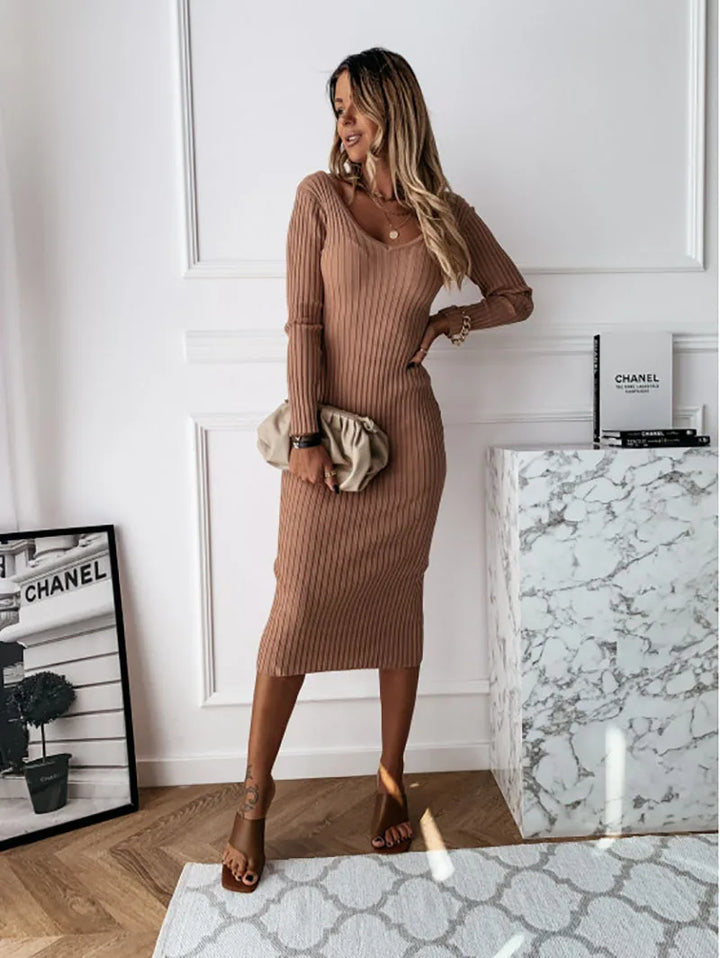 Drune | Rippenstrickkleid für Frauen