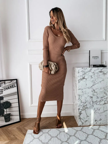 Drune | Rippenstrickkleid für Frauen