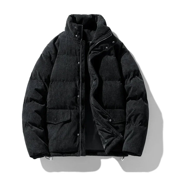 Drune | Trendige Winter-Cord-Steppjacke für Männer