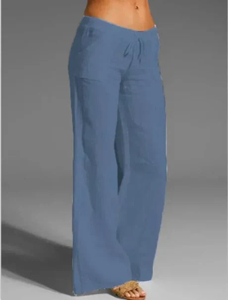 Drune | Weiße Leinenhose