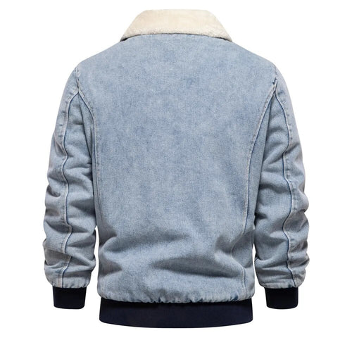 Drune | Herren Jeansjacke warm gefüttert