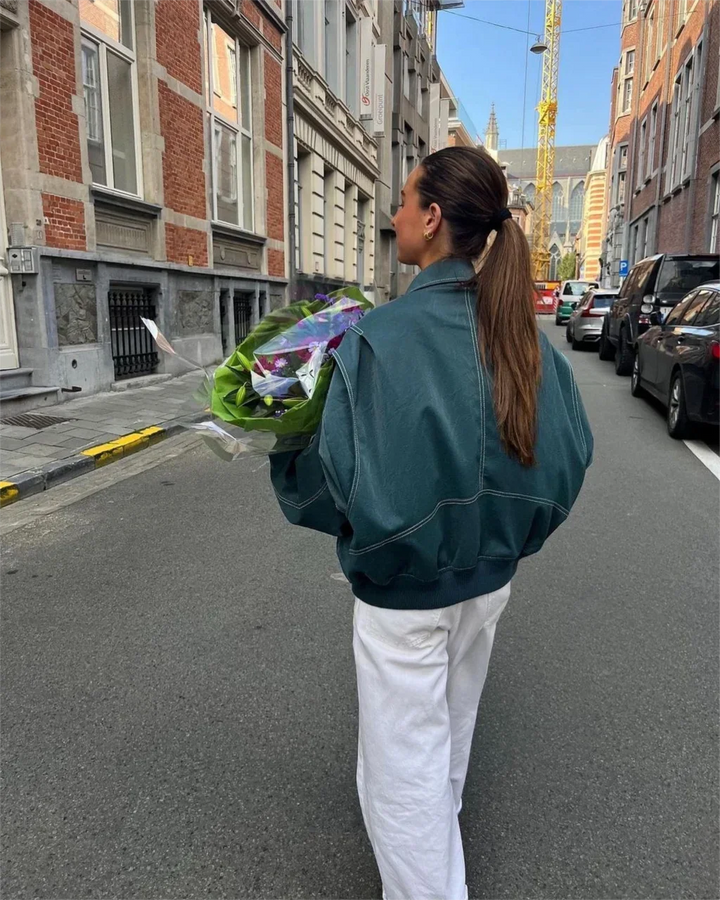 Drune | Oversized Bomberjacke Stilvoll und Wärmeresistent Perfekt Für Herbst und Winter