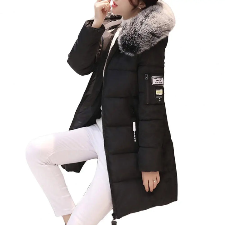 Drune | Winterjacke mit auffälligem Kragen und Applikationen