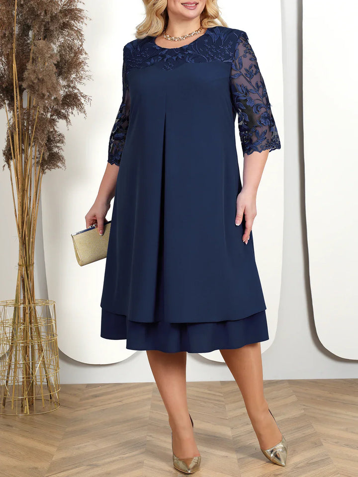 Drune | Elegantes Besticktes Abendkleid für Frauen