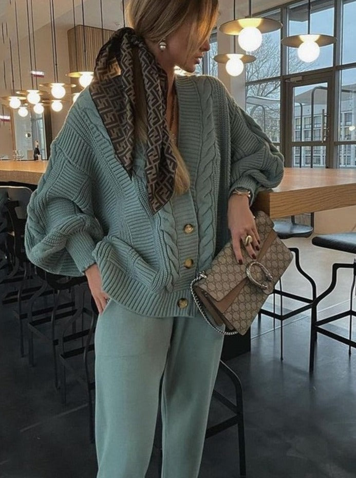 Drune | Stilvolles Set mit Cardigan & Hose