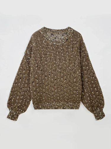 Drune | Lässiger Winterpullover mit Rundhalsausschnitt
