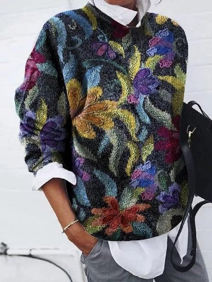 Drune | Modischer Floral Pullover