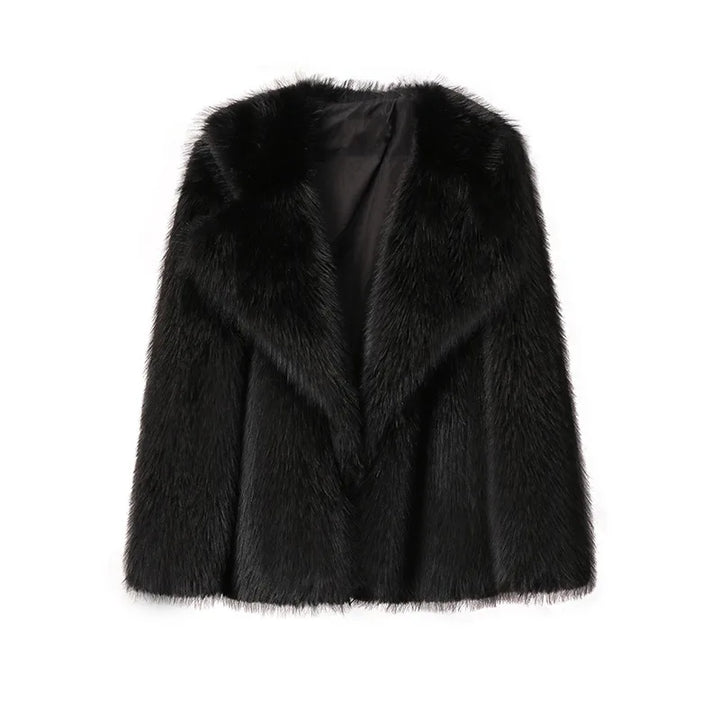 Drune - Schlanker Faux Fur Mantel