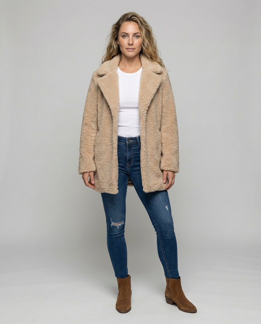 Warmer Fleece Mantel Damen | Drune