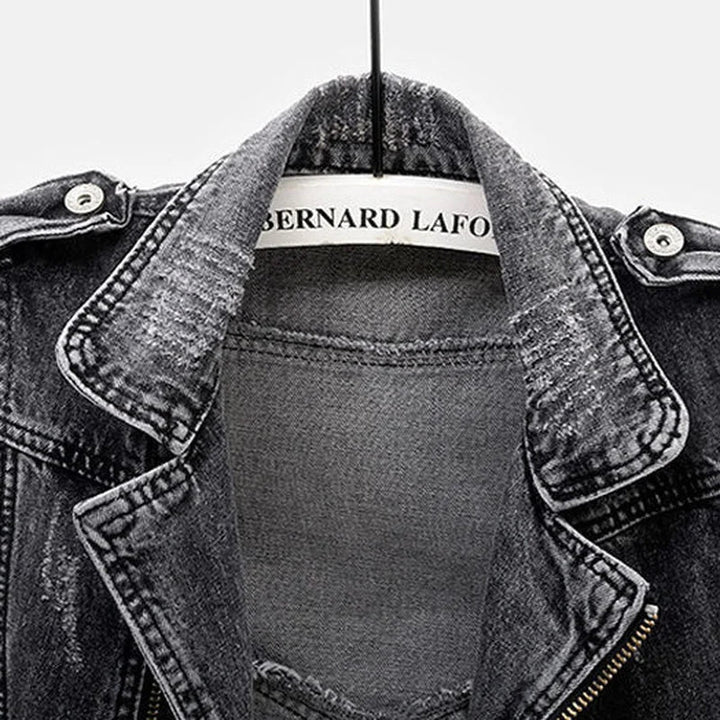 Drune | Distressed Denim Weste