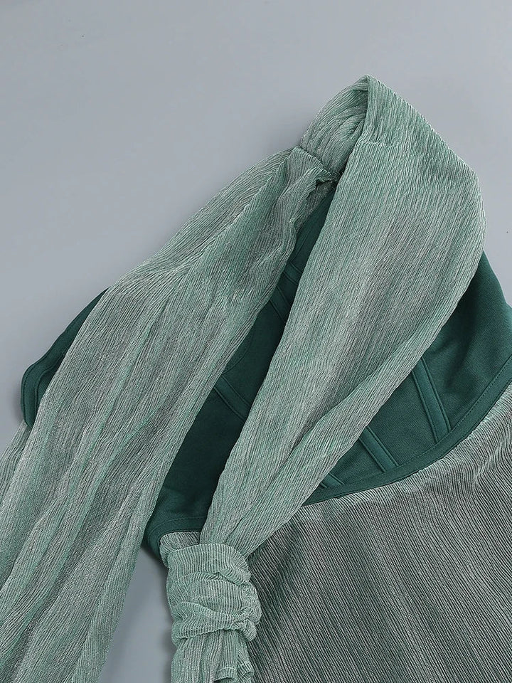 Drune | Glitzer Rückenfrei Abend Maxi Kleid