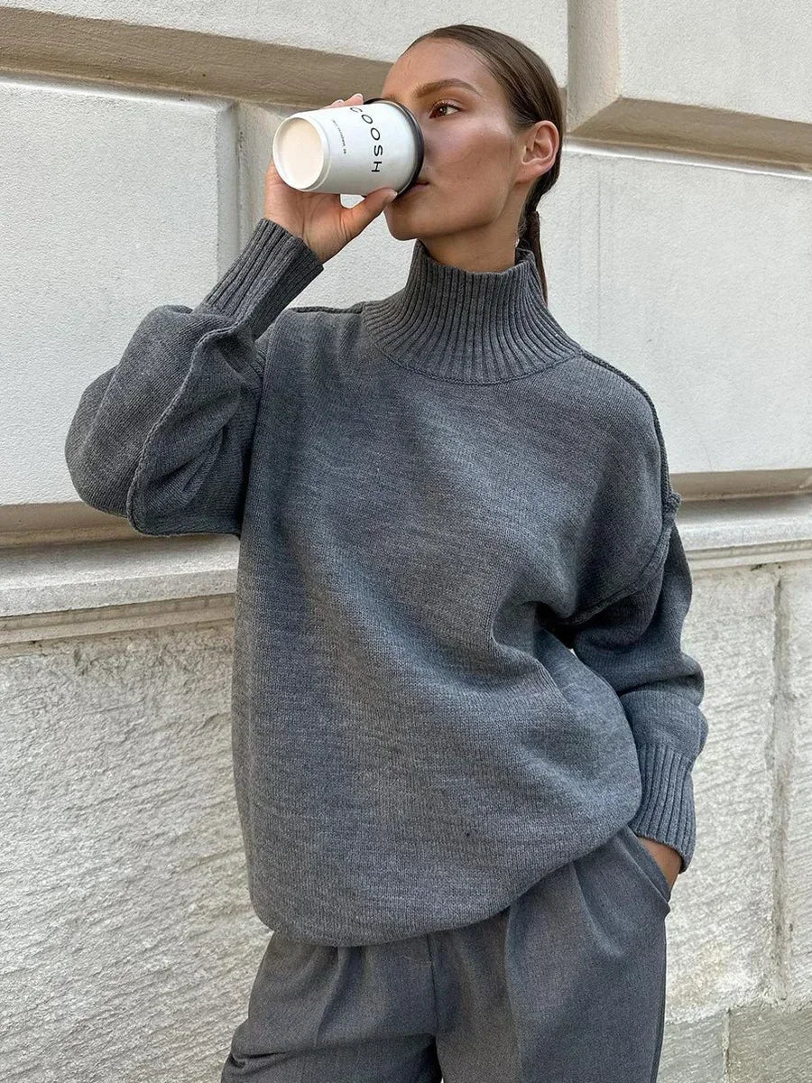 Drune | gestrickter Rollkragenpullover im Trend