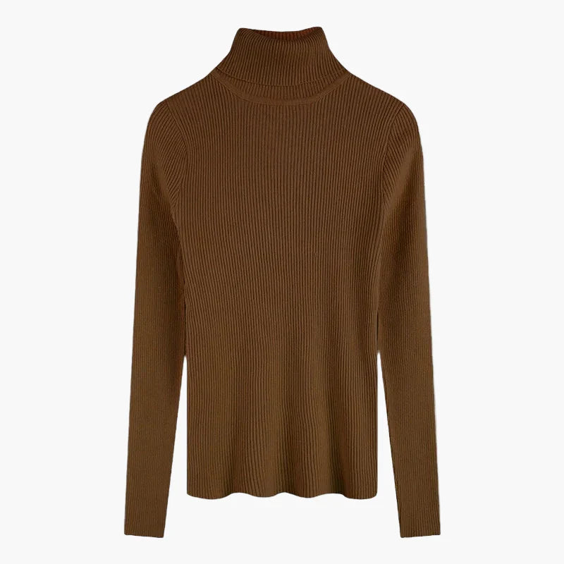 Drune | Rollkragenpullover Gerippt Basic Langarm - Vielseitiger Herbst & Winter Look