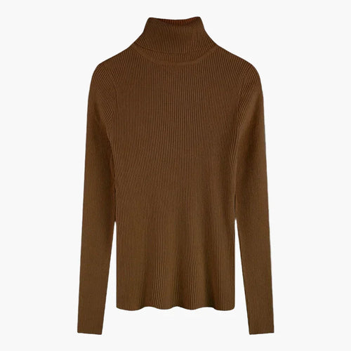 Drune | Rollkragenpullover Gerippt Basic Langarm - Vielseitiger Herbst & Winter Look