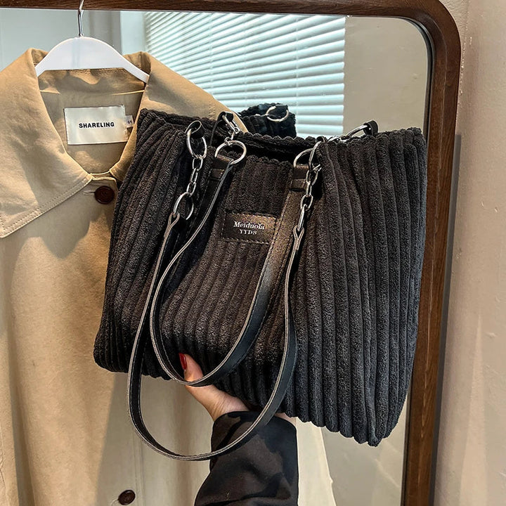 Drune | Damen Cord Handtasche