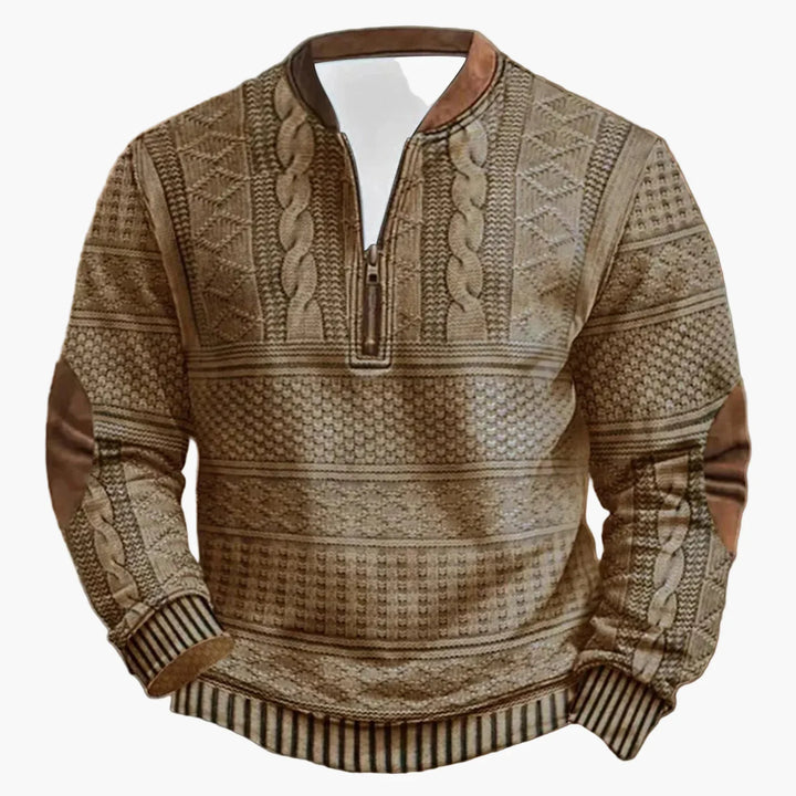 Drune | Outdoor Casual Pullover mit Stehkragen und Zipper - Modischer Freizeit-Sweater für Alltag und Freizeit
