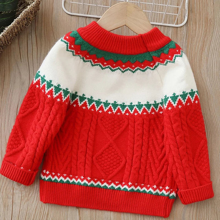 Drune | Kinderpullover mit Teddybär - Weicher Plüschpullover für Jungen und Mädchen