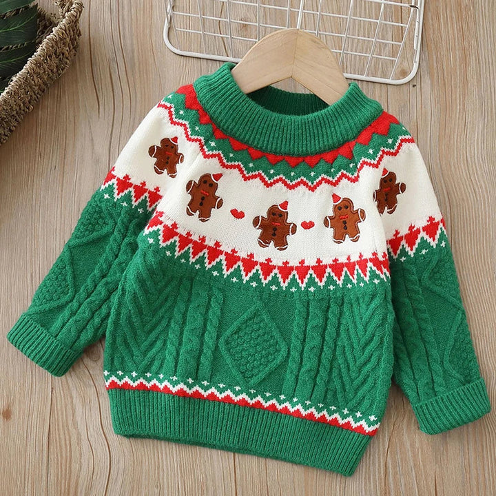 Drune | Kinderpullover mit Teddybär - Weicher Plüschpullover für Jungen und Mädchen