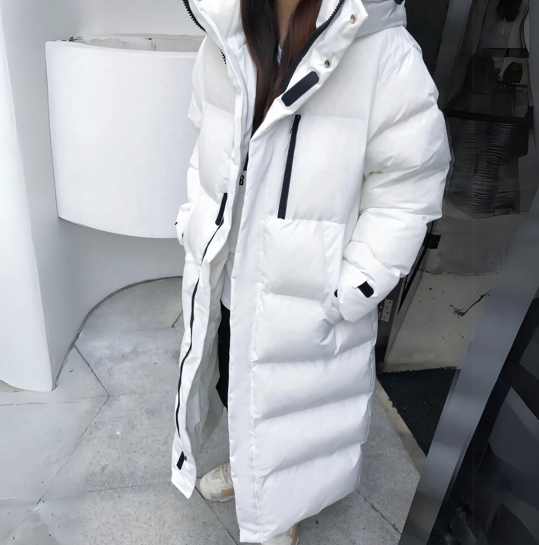 Drune | Damen Puffer Winterjacke mit Kapuze
